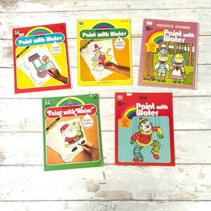Paint with Water Kids Activity Books Set of 5 Merrigold Press Childrens Coloring
